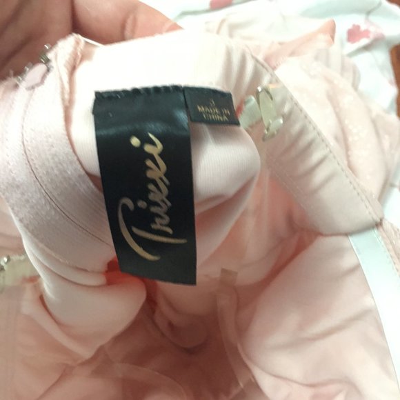 Strapless Pink Glitter Dress - Picture 3 of 3